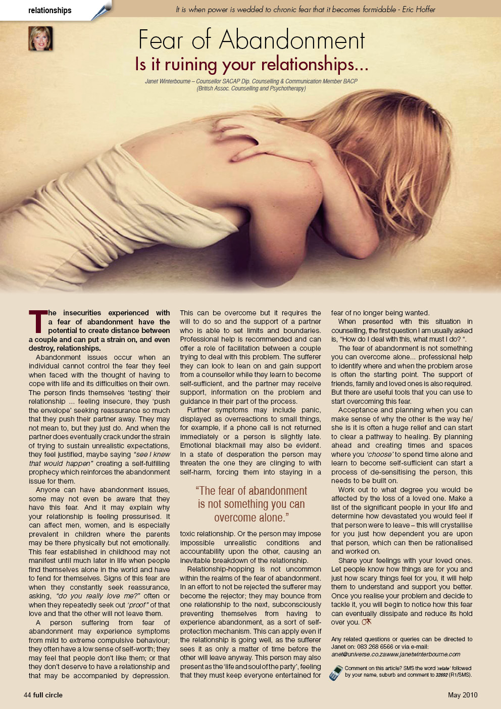 Fear of Abandonment Psychologist Cape Town Fear of Abandonment Psychologist Cape Town